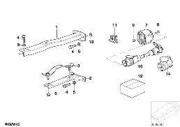 TRAILER HITCH/ELECTR.ATTACHING PARTS diagram for BMW 3 Series E36 323i