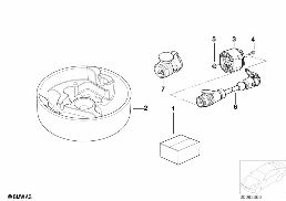 Disp. d'attelage/Kit de montage électr. diagram for BMW 5 Series E39 525td