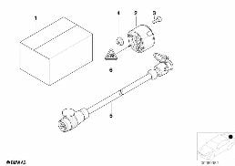 Pieces de dispositif d'attelage diagram for BMW 5 Series E39 525td