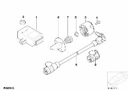 ELECTRIC PARTS, TOWING HITCH diagram for BMW 3 Series E46 318i