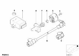 parti elettriche dispositivo rimorchio diagram for BMW X5 E53 4.6is