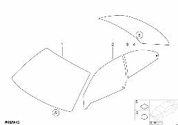 Oszklenie I diagram for BMW 3 Series E46 316ti