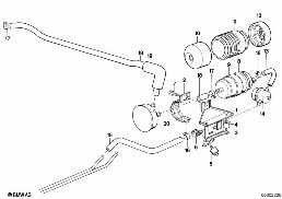 Pompe a carburant diagram for BMW 3 Series E30 M3