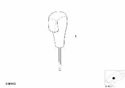 INDIVIDUAL SELECTOR LEVERS, LEATHER diagram for BMW 3 Series E46 318i