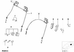 Κάθισμα μπροστά-απασφάλισ.πλάτης καθίσμ. diagram for BMW 3 Series E46 316ti