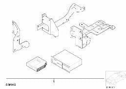 Kit 2eme monte changeur cd diagram for BMW 5 Series E39 525td