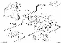 Alimentation en carburant/filtre double diagram for BMW 5 Series E34 540i