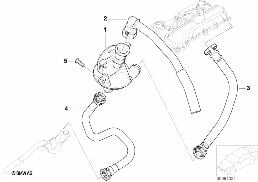 크랭크 케이스-환기장치/오일세퍼레이터 diagram for BMW 3 Series E46 318i