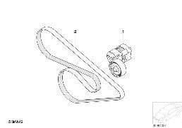 벨트,물펌프/발전기용 diagram for BMW 3 Series E46 318i