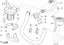 배기가스 유해물질-저감-공기펌프 diagram for BMW 3 Series E46 318i