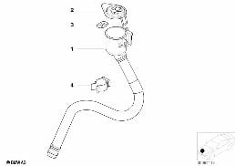 Befüllkanal für Waschbehälter diagram for BMW 3 Series E46 M3