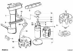 SENDING UNIT ASSY PLASTIC FUEL TANK diagram for BMW 5 Series E34 520i