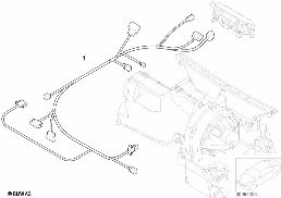 CABLE SET, HEATER AND AIR CONDITIONING diagram for BMW MINI R53 Cooper S