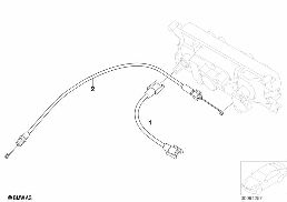 VARIOUS BOWDEN CABLES / SHAFTS diagram for BMW MINI R53 Cooper S