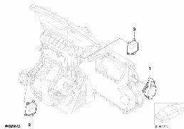 ACTUATOR, HEATER AND AIR CONDIT. diagram for BMW MINI R53 Cooper S