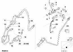 CLUTCH CONTROL diagram for BMW 3 Series E46 318i