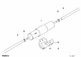 FUEL FILTER diagram for BMW 3 Series E36 318is
