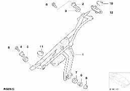 Inst.spryskiw.szyb kierown.lewej stronie diagram for BMW MINI R50 Cooper