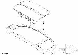 Podłokietnik konsoli środkowej diagram for BMW 7 Series E65 745i