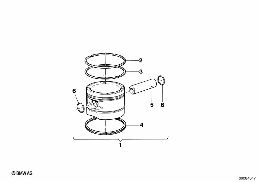 PISTON, SINGLE COMPONENTS