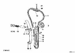 TIMING CHAIN/CHAIN TENSIONER/SLIDE RAIL