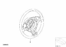 WOODRIMMED SPORT STEER. WHEEL AIRB.-SMAR diagram for BMW 3 Series E46 318i