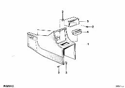 FRONT CENTER CONSOLE STORING PARTITION