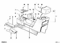 CENTER CONSOLE CUBBY, REAR