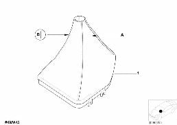 Soufflet cuir Individual diagram for BMW 5 Series E39 525td