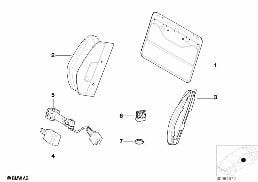 Sitz vorn Lordose diagram for BMW 3 Series E46 M3