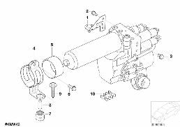 MOUNTING, HYDRO UNIT, PRESSURE HOSE