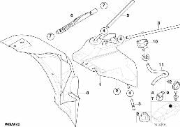 副水箱/管路/壓力傳感器 diagram for BMW 3 Series E36 328i