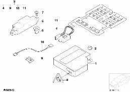 ELECTRIC PARTS AIRBAG diagram for BMW 3 Series E46 M3