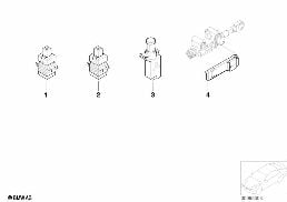 Przełącznik światła hamowania, sprzęgła diagram for BMW MINI R50 Cooper
