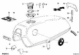 FUEL TANK MOUNTING PARTS