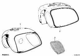 Réservoir de carburant diagram for BMW R50/5-R90S 69-76 R50/5