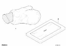 Sheepskin Wash/Polish Mitt diagram for BMW 7 Series E65 745i