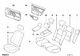 I-SERIE ZD HIGHLINE VARIANTE 3, KA61 diagram for BMW 7 Series E38 730i