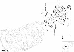 A5S360R/390R Abtrieb Allrad diagram for BMW X5 E53 3.0d