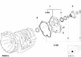 A4S200R OUTPUT diagram for BMW 3 Series E46 318i
