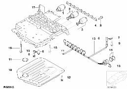 A5S440Z MOUNTING PARTS CONTROL UNIT diagram for BMW 7 Series E38 740i