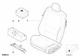 SEAT, FRONT, COMPLETE SEAT diagram for BMW 3 Series E46 318i