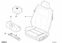 SEAT, FRONT, COMPLETE SEAT diagram for BMW 3 Series E46 318i