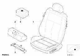 SEAT, FRONT, COMPLETE SEAT diagram for BMW 3 Series E46 318i