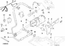 LUBRICATION SYST./COMPRESSOR diagram for BMW 5 Series E39 M5