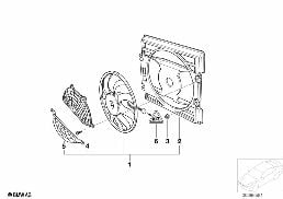 PUSHER FAN diagram for BMW 3 Series E46 325i