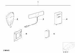 Kit de montage telecde chauffage auxil. diagram for BMW 5 Series E39 525td