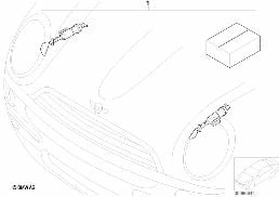 Zest. dopos. - ins. spryskiwaczy szyb diagram for BMW MINI R50 Cooper