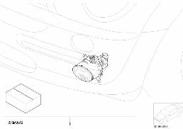 Zest. dopos. - lampy przeciwmgłowe diagram for BMW MINI R50 Cooper