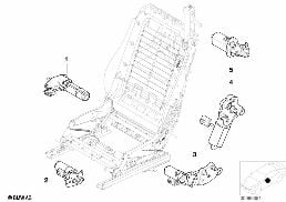 SEAT, FRONT, ELECTRICAL AND MOTORS